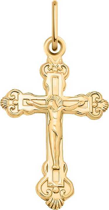Крестик из красного золота (арт. 2471465)