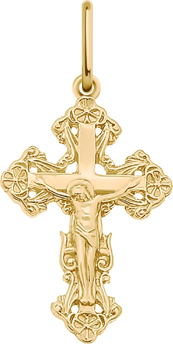 Крестик из красного золота (арт. 2471469)
