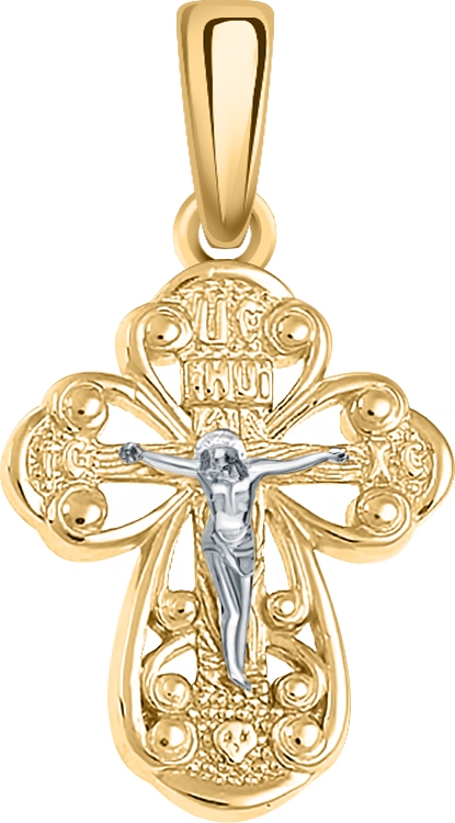 Крестик из красного золота (арт. 2471569)