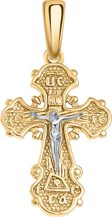 Крестик из красного золота (арт. 2471572)