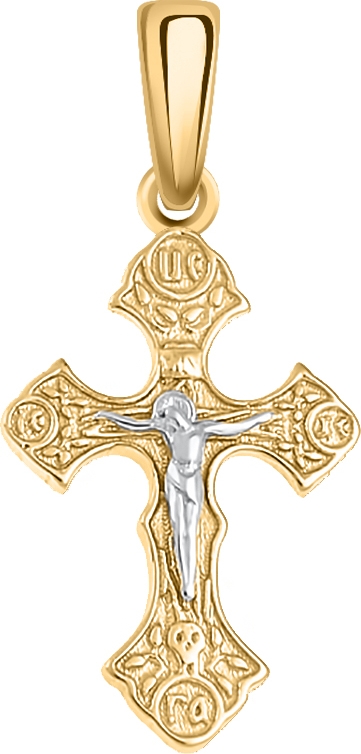 Крестик из красного золота (арт. 2471574)
