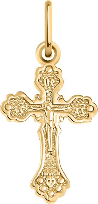 Крестик из красного золота (арт. 2471575)