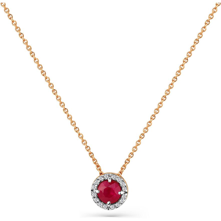 Колье с рубином и бриллиантами из красного золота (арт. 2501126)