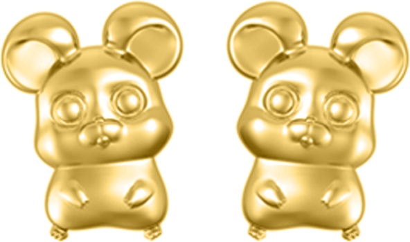 Серьги Мышки из жёлтого золота (арт. 2520114)