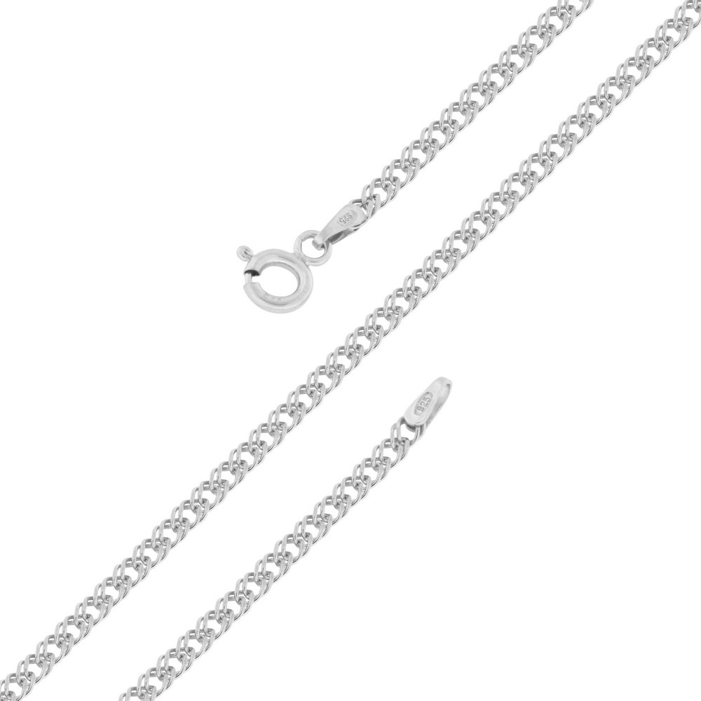 Цепочка плетения "Двойной ромб" из серебра (арт. 2550194)