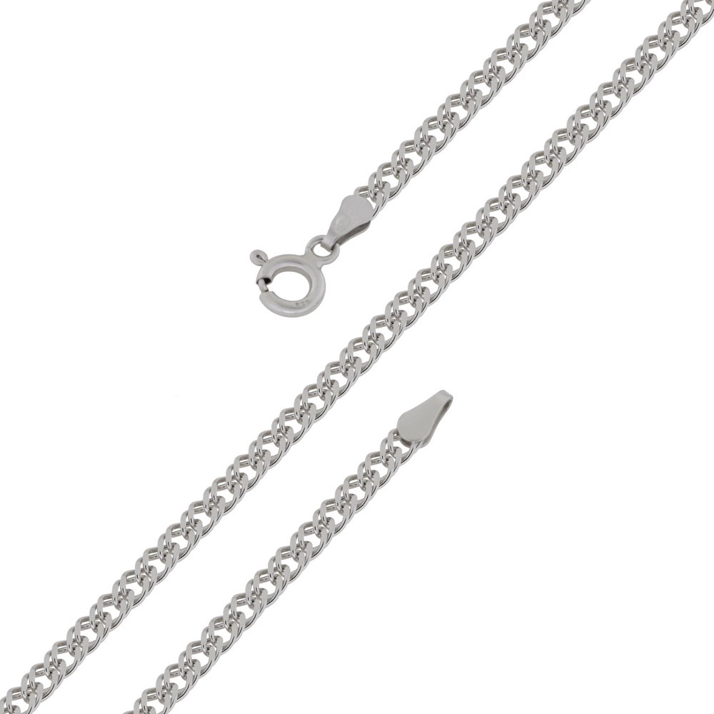 Цепочка плетения "Двойной ромб" из серебра (арт. 2550329)