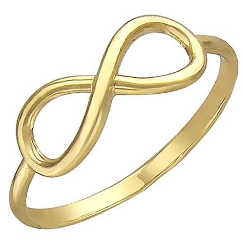 Кольцо Бесконечность из желтого золота (арт. 319648)