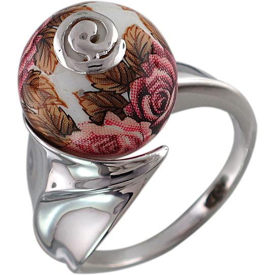 Кольцо Цветы из серебра (арт. 330297)