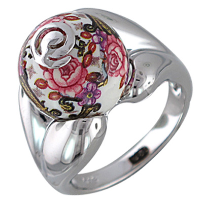 Кольцо Цветы из серебра (арт. 330341)