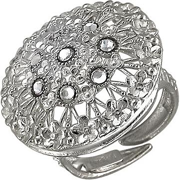 Кольцо с кристаллом swarovski из серебра (арт. 333318)