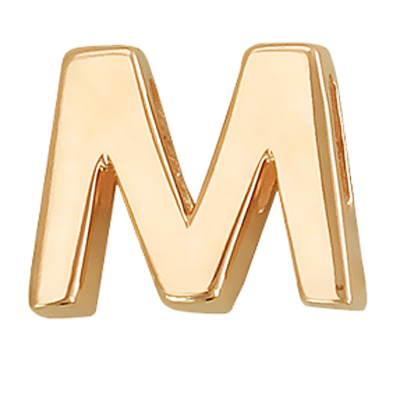 Подвеска Буква "M" из красного золота (арт. 341229)