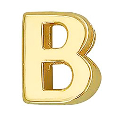 Подвеска Буква "B" из желтого золота (арт. 341446)
