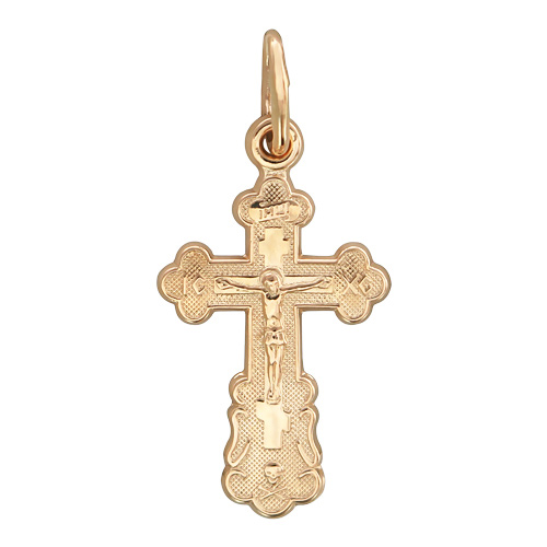 Крестик из красного золота (арт. 342641)