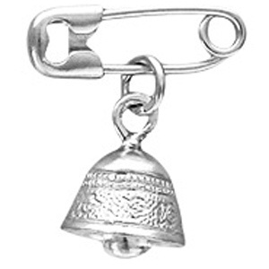 Булавка с колокольчиком из серебра (арт. 348746)