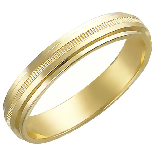 Обручальное кольцо из желтого золота (арт. 367711)