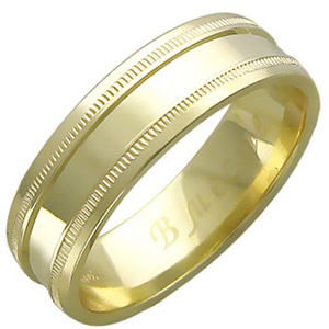 Обручальное кольцо из желтого золота (арт. 367713)