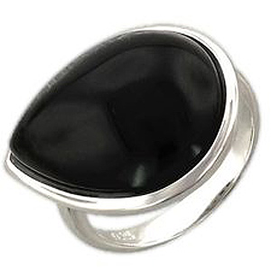 Кольцо с ониксом из серебра (арт. 385964)