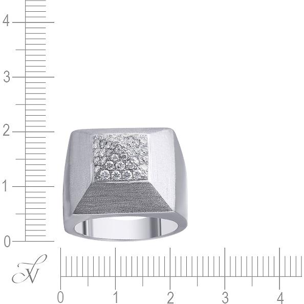Кольцо с 40 бриллиантами из белого золота (арт. 705706)
