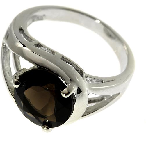 Кольцо с 1 раухтопазом из серебра (арт. 707435)
