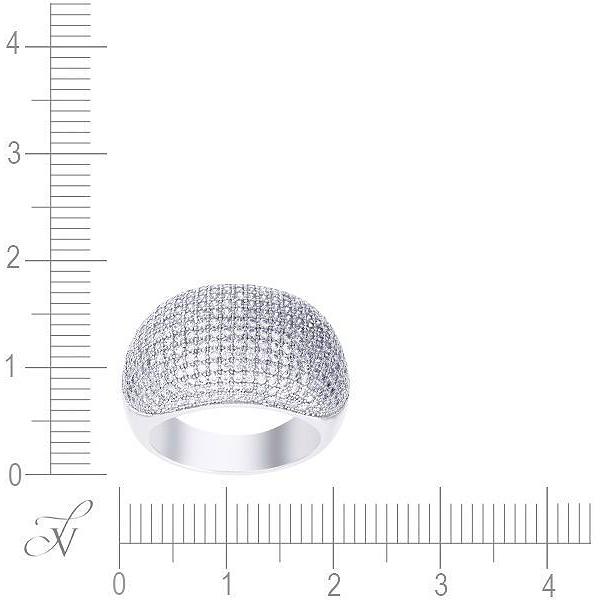 Кольцо с фианитами из серебра (арт. 708286)