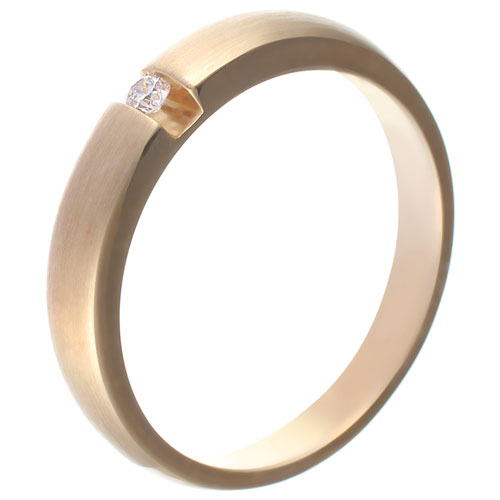 Кольцо с бриллиантом из желтого золота (арт. 732458)