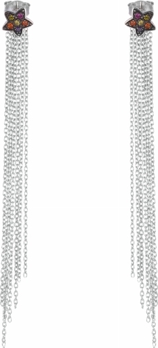 Серьги с фианитами из серебра (арт. 737369)