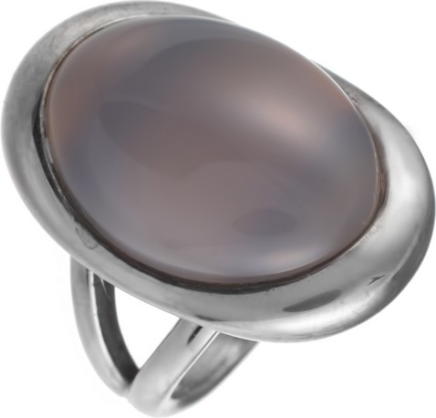 Кольцо с агатом из серебра (арт. 738593)