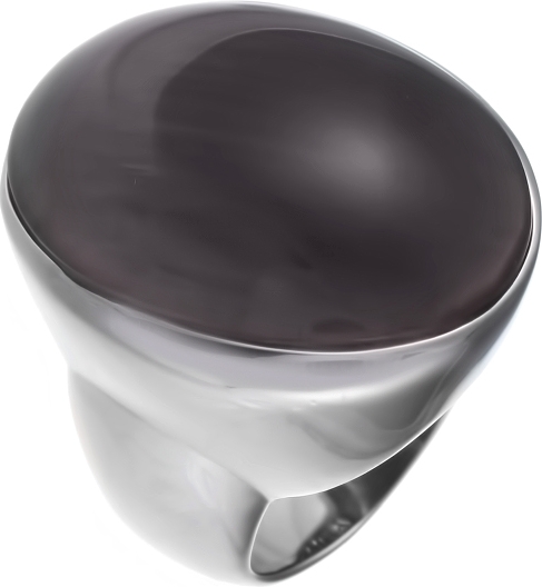 Кольцо с ювелирным стеклом из серебра (арт. 740412)