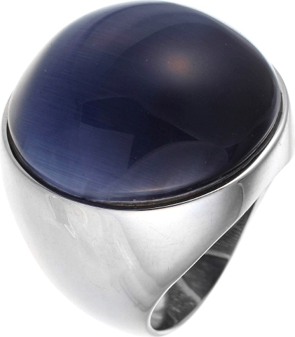 Кольцо с ювелирным стеклом из серебра (арт. 740416)