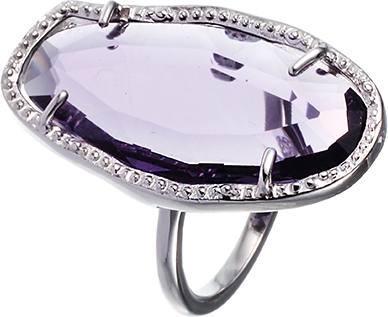 Кольцо со стеклом из серебра (арт. 740738)
