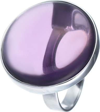 Кольцо с ювелирным стеклом из серебра (арт. 740932)