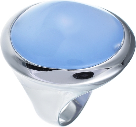 Кольцо с ювелирным стеклом из серебра (арт. 740960)