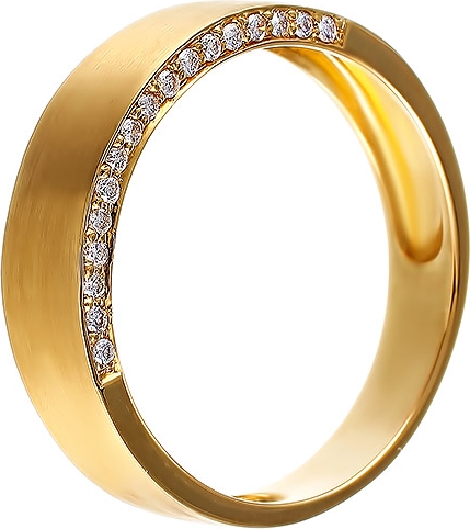 Кольцо с 34 бриллиантами из жёлтого золота (арт. 756910)