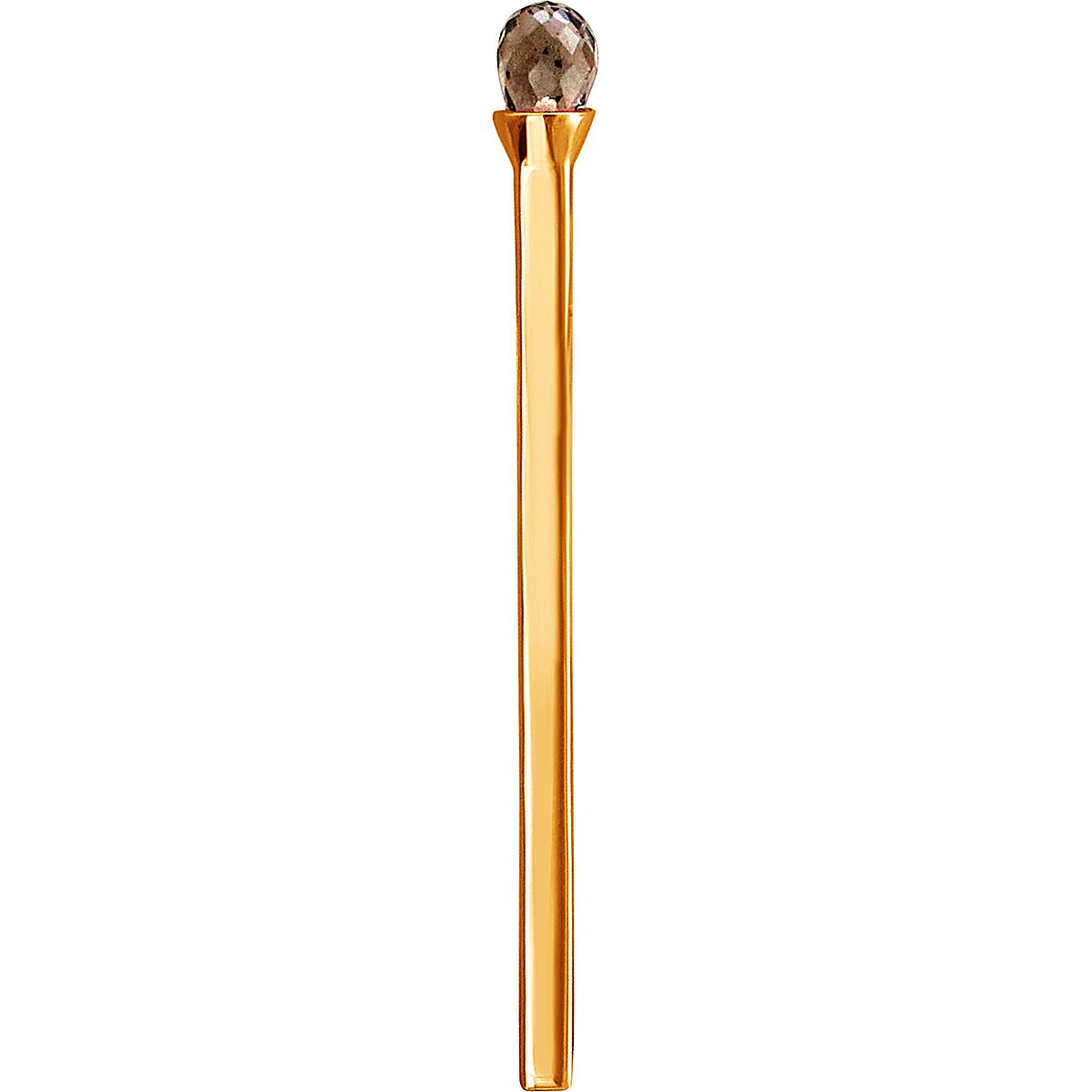 Подвеска Спичка с 1 раухтопазом из красного золота (арт. 821439)