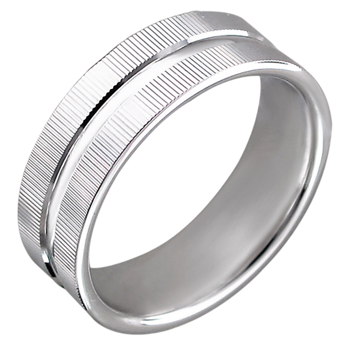 Обручальное кольцо из серебра (арт. 821715)