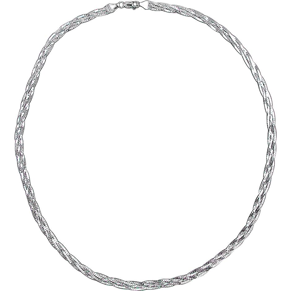 Цепочка плетения "Косичка" из серебра (арт. 822010)
