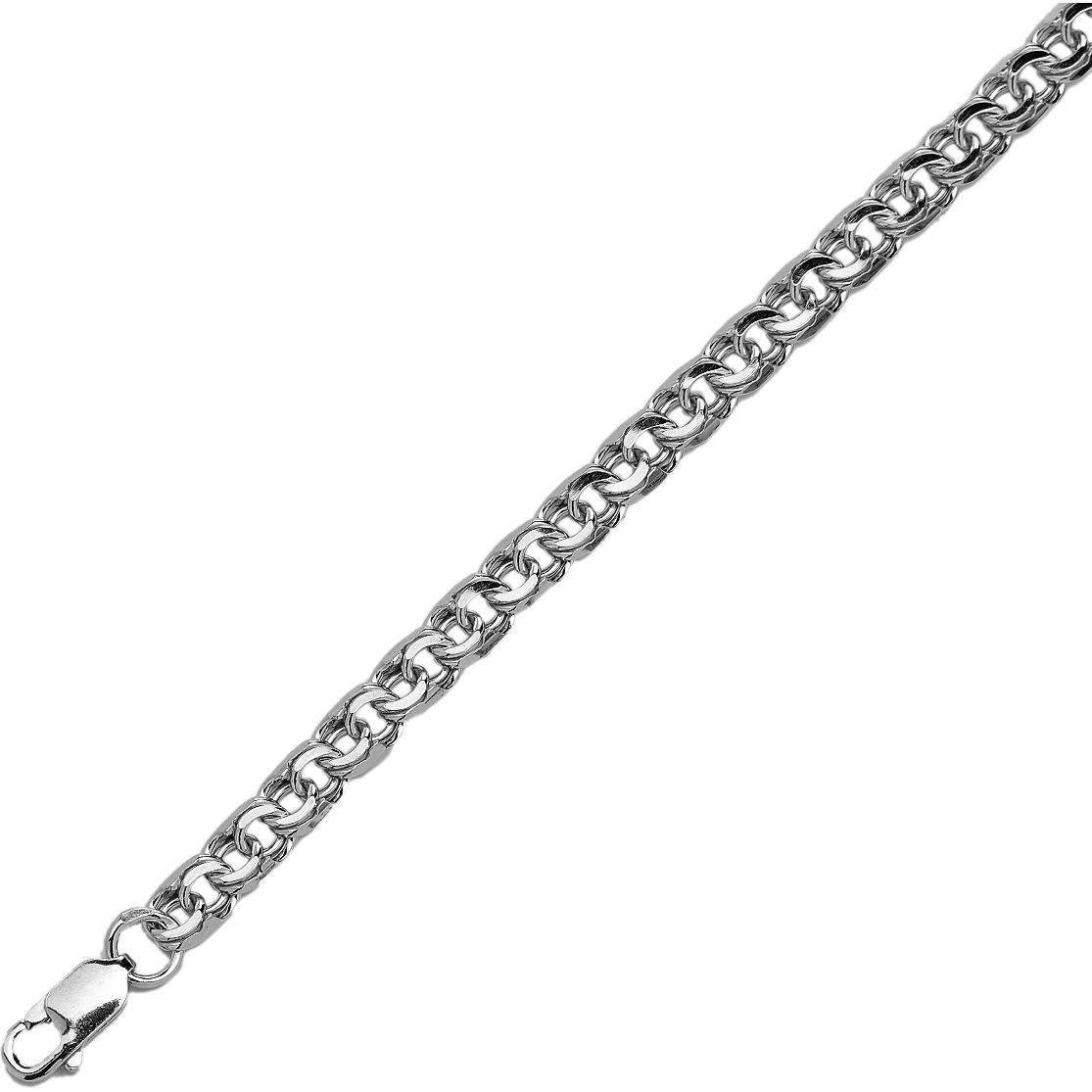 Цепочка плетения "Бисмарк" из серебра (арт. 823716)