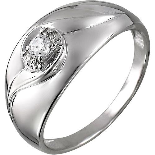 Кольцо с фианитами из серебра (арт. 824574)