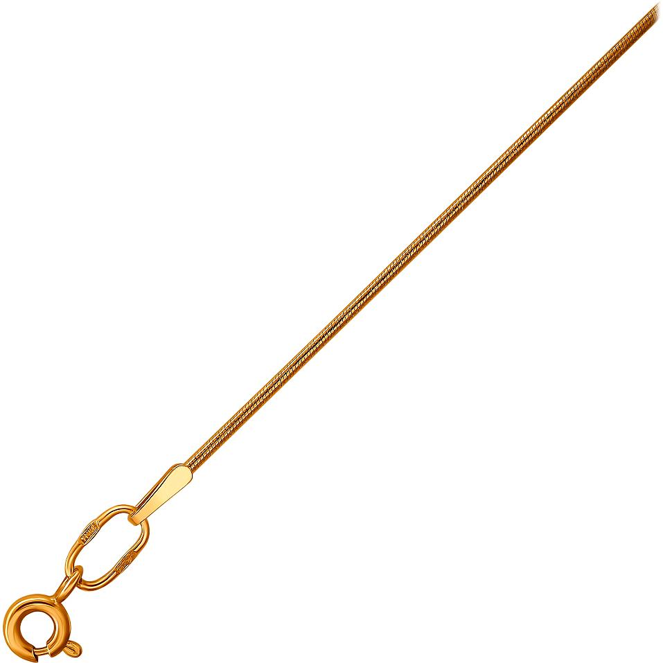Цепочка плетения "Шнурок" из красного золота (арт. 829878)
