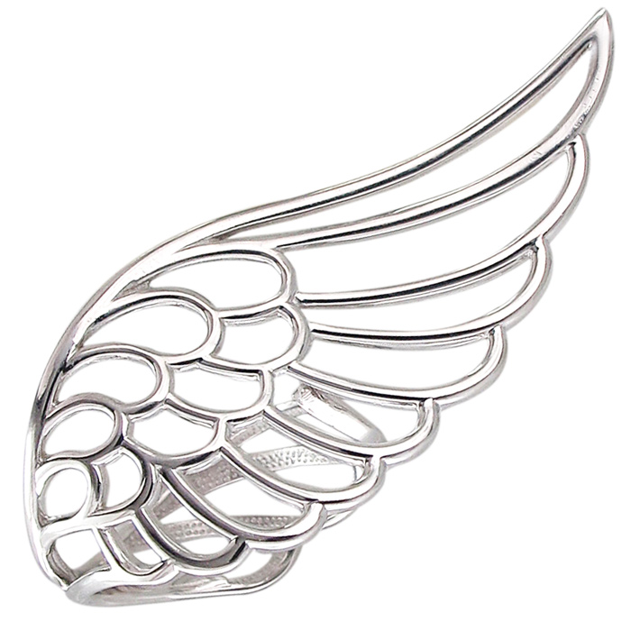 Кольцо Крыло из серебра (арт. 831348)