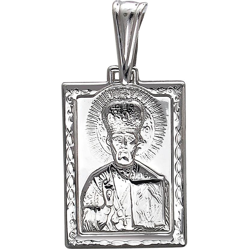 Подвеска-иконка "Николай Чудотворец" из серебра (арт. 833987)
