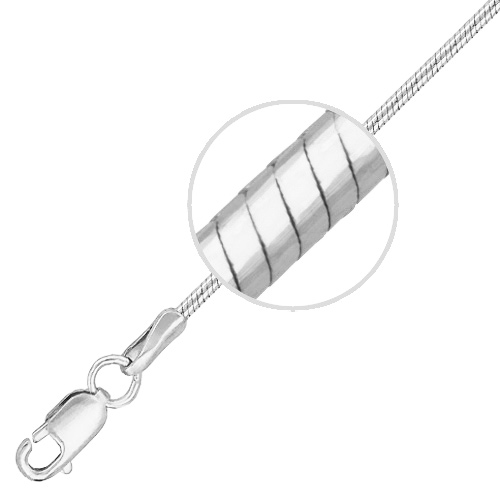 Цепочка плетения "Шнурок" из серебра (арт. 836305)