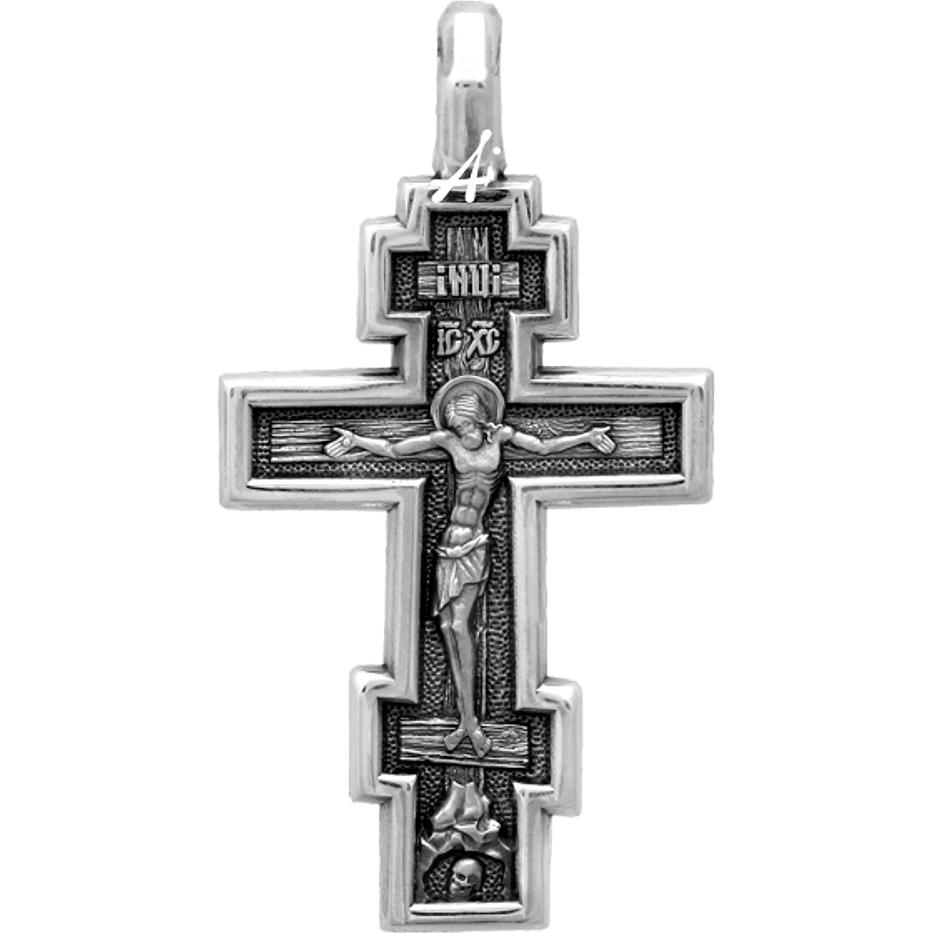 Крестик из чернёного серебра (арт. 838635)