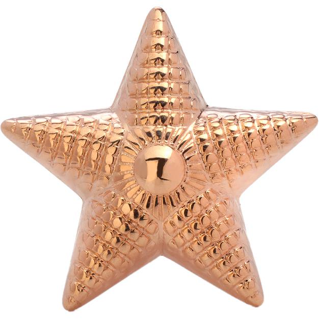 Звезда для погон из серебра с позолотой (арт. 839362)