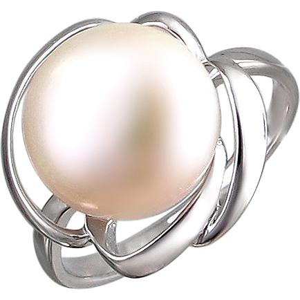 Кольцо с жемчугом из серебра (арт. 845000)