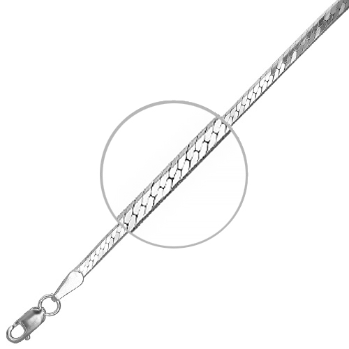 Цепочка плетения "Монреаль" из серебра (арт. 845603)