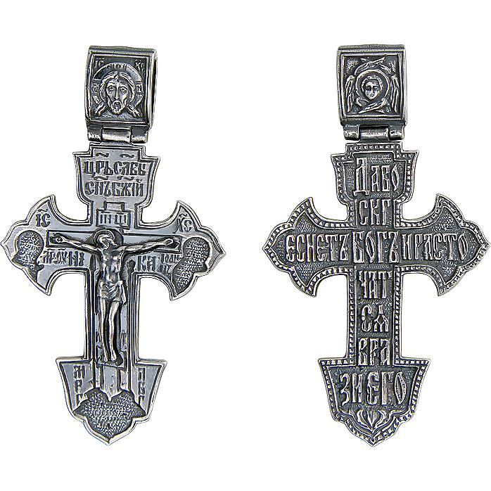 Крестик из чернёного серебра (арт. 848981)