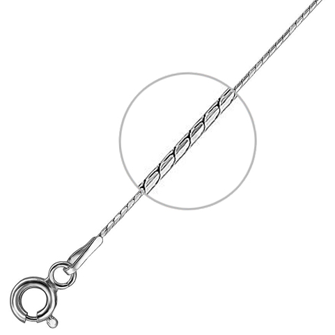 Цепочка плетения "Шнурок" из серебра (арт. 864539)