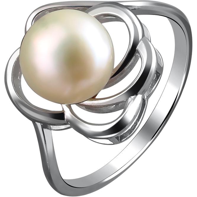 Кольцо с 1 жемчугом из серебра (арт. 866431)