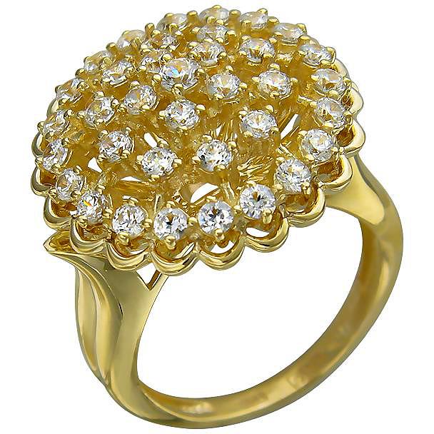 Кольцо с 36 бриллиантами из комбинированного золота (арт. 867714)